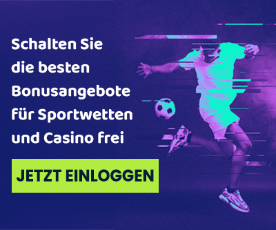 Wettigo Bonus entdecken mit Fußballaktion und grünem Login Button